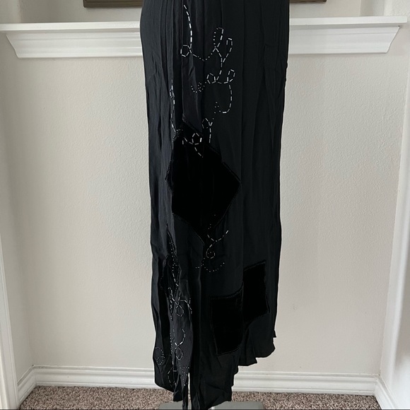 J.Jill Whisper Crepe Black Maxi Dress Size 8 NWT $129.00 - Picture 10 of 17